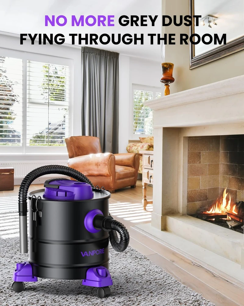 Dulkių siurblys VANPORE pelenų siurblys 20 l 1200 W su HEPA filtru ir pūtimo funkcija BJ1811