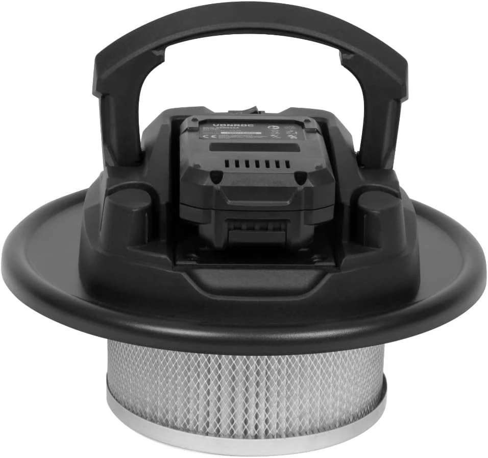 Dulkių siurblys VONROC belaidis pelenų siurblys 20 V, 12 l, HEPA filtras, pūtimo funkcija, S_VC507AC