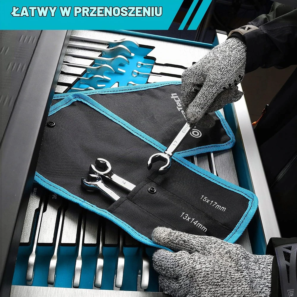 DURATECH stabdžių vamzdelių veržliarakčių rinkinys, 3 vnt., 10–17 mm, DTFNW03M