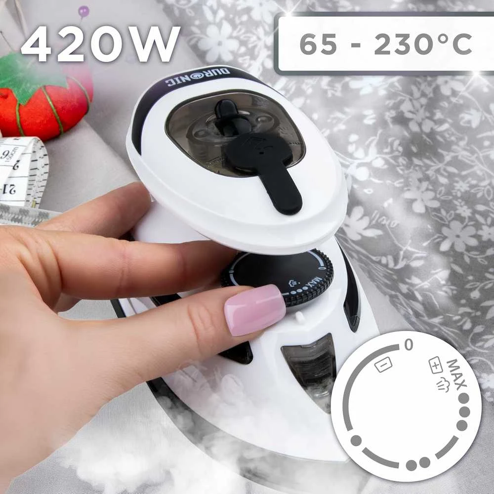 Duronic 420W Lygintuvas su garų funkcija