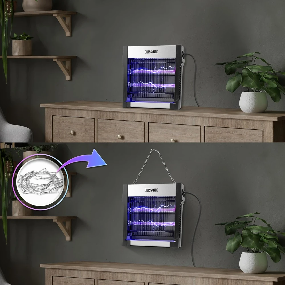 Duronic elektrinė UV-A vabzdžių naikinimo lempa nuo musių ir uodų 8 W FK2X4