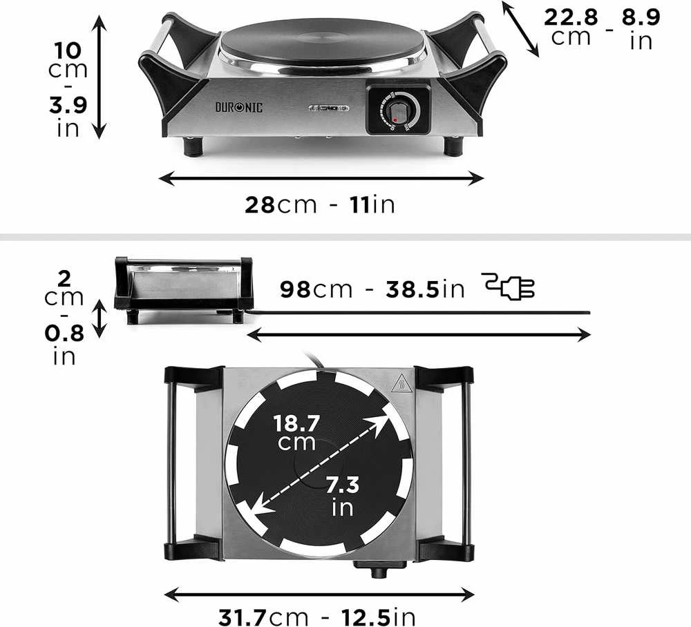 Duronic HP1 Elektrinė kaitlentė