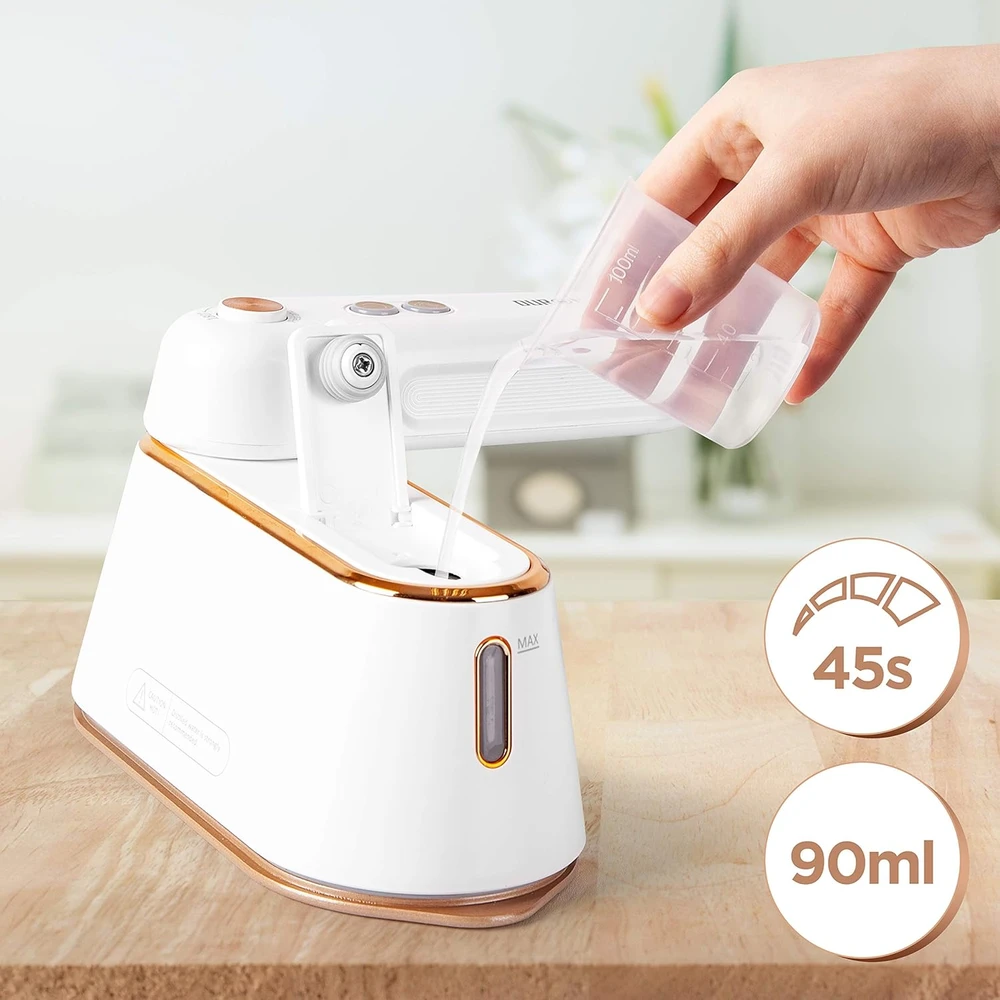 Duronic kelioninis garinis lygintuvas 2 viename, 1190 W, 90 ml, HS90