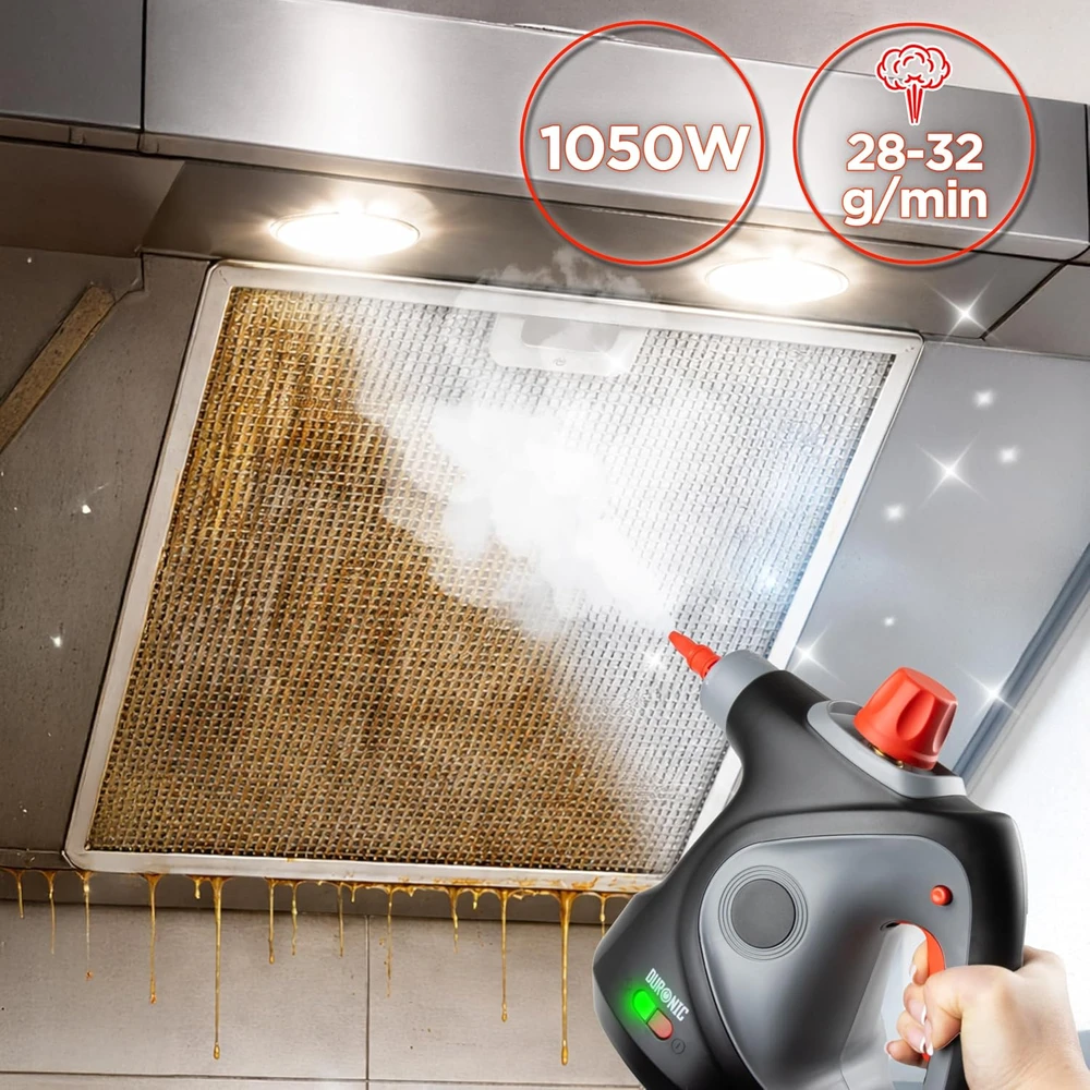 Duronic rankinis garinis valytuvas 1050 W, 350 ml, 135 °C, juodas, SC32 BK