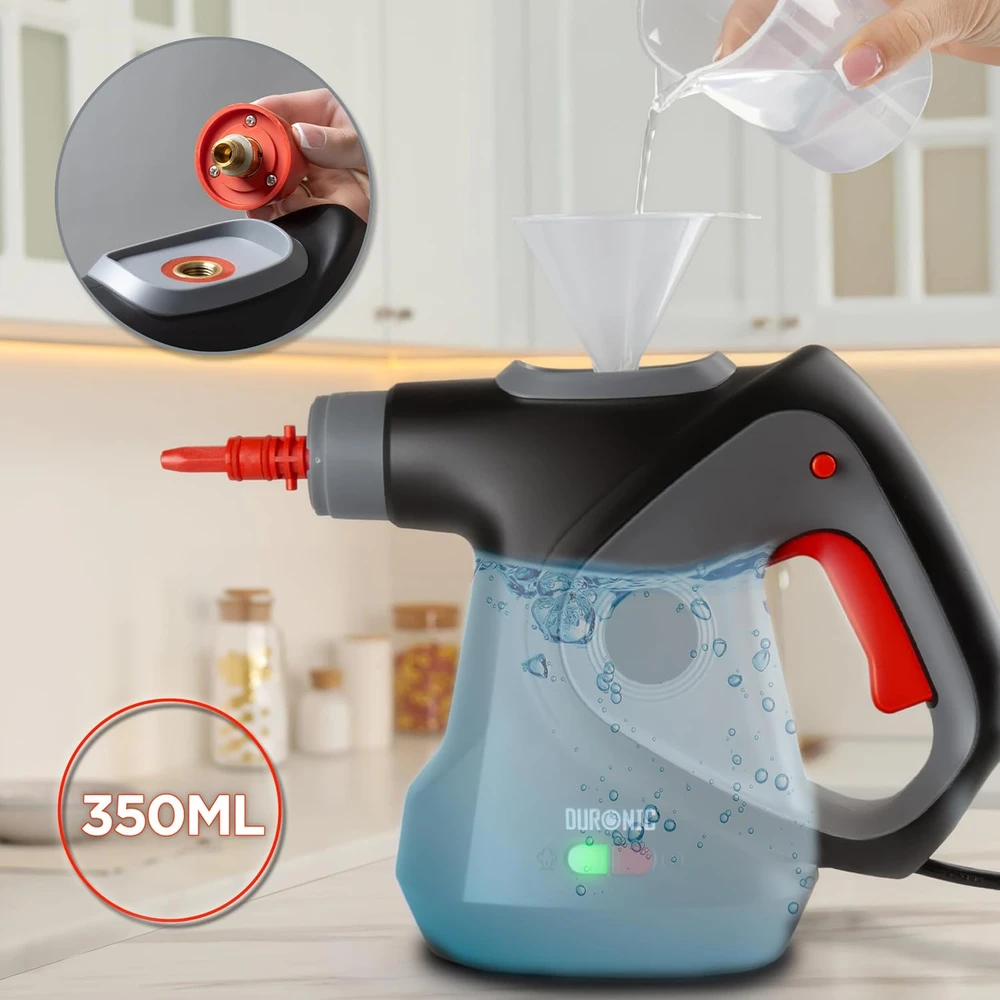 Duronic rankinis garinis valytuvas 1050 W, 350 ml, 135 °C, juodas, SC32 BK