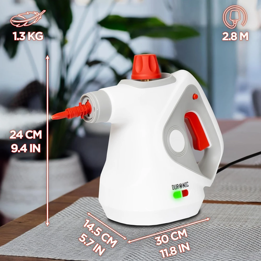 Duronic rankinis garinis valytuvas 1050 W, 350 ml, 135 °C, SC32 WE