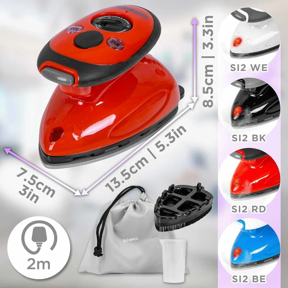 Duronic SI2 Garinis lygintuvas 375 W, raudonas
