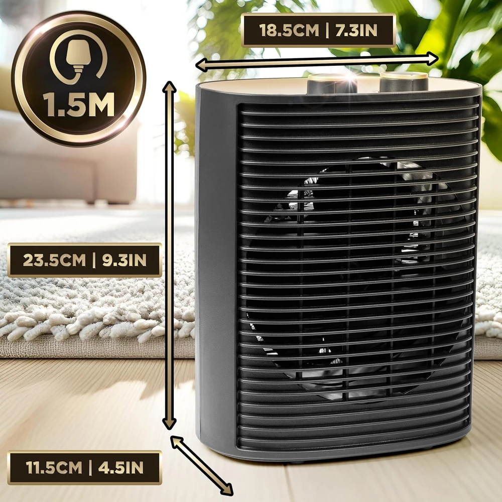 Duronic termoventiliatorius, 2000 W, HV32 BK