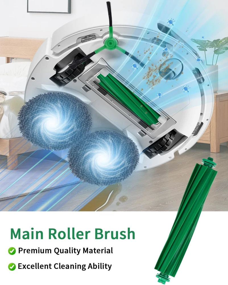 Duxivo atsarginių priedų rinkinys iRobot Roomba Plus 505/405 Combo su HEPA filtrais