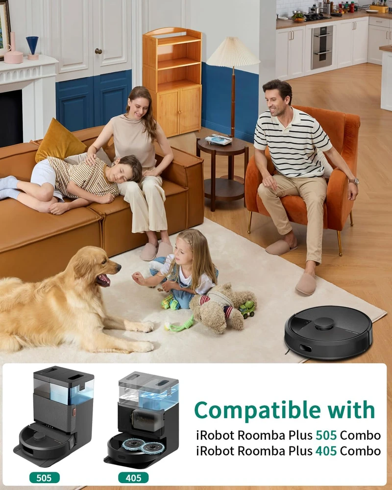 Duxivo atsarginių priedų rinkinys iRobot Roomba Plus 505/405 Combo su HEPA filtrais