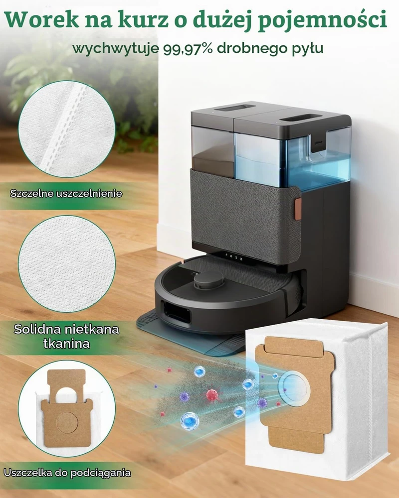 Duxivo atsarginių priedų rinkinys iRobot Roomba Plus 505/405 Combo su HEPA filtrais
