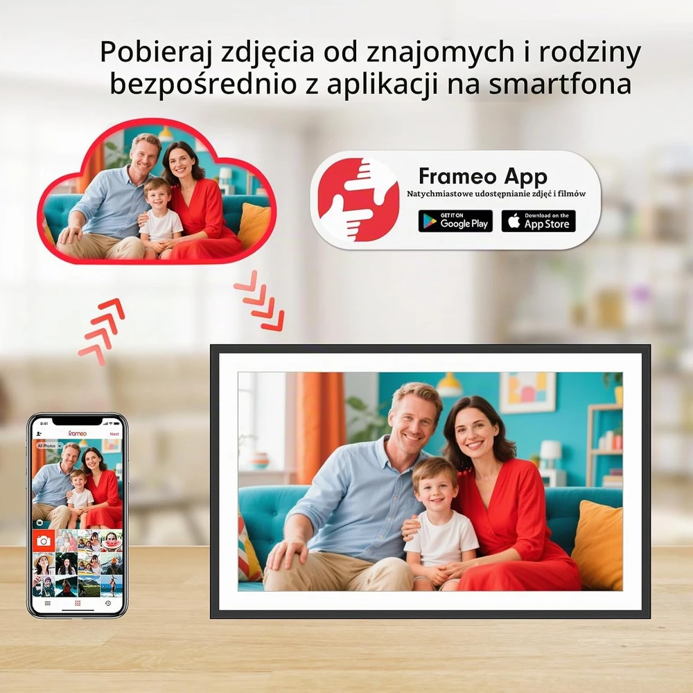 Dxmart skaitmeninis nuotraukų rėmelis, 15,6 col., 32 GB, ZN-DP1013