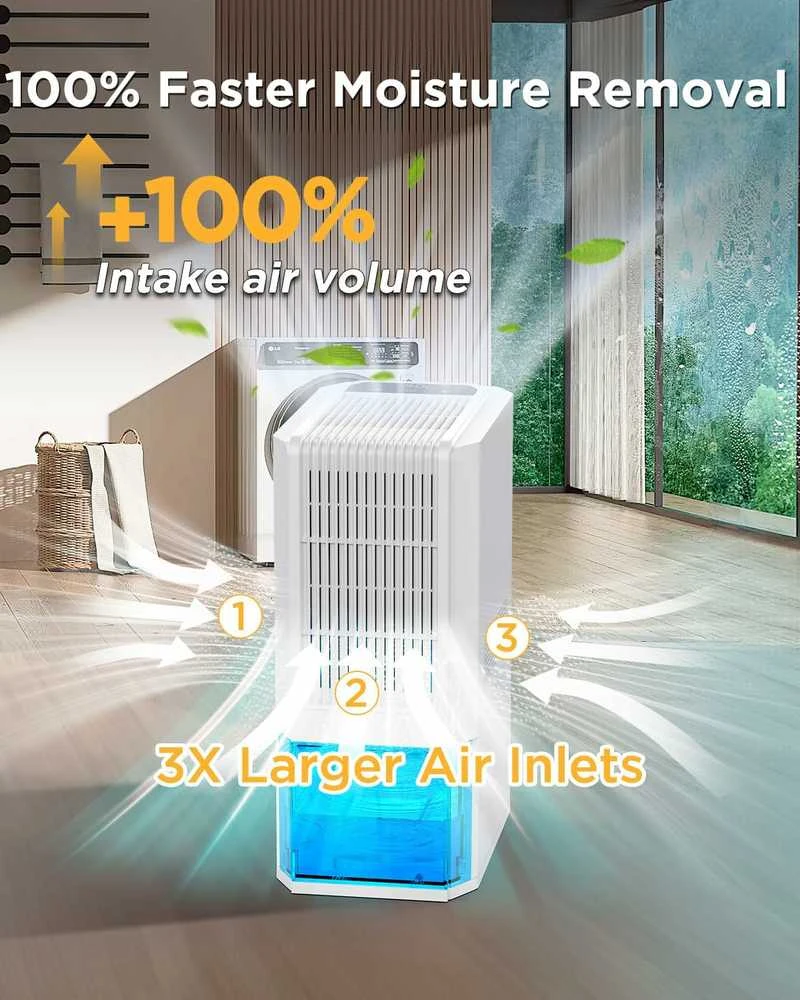 EasyAcc Q22 oro sausintuvas, 2 l talpa, 85 W, tylus nešiojamas modelis