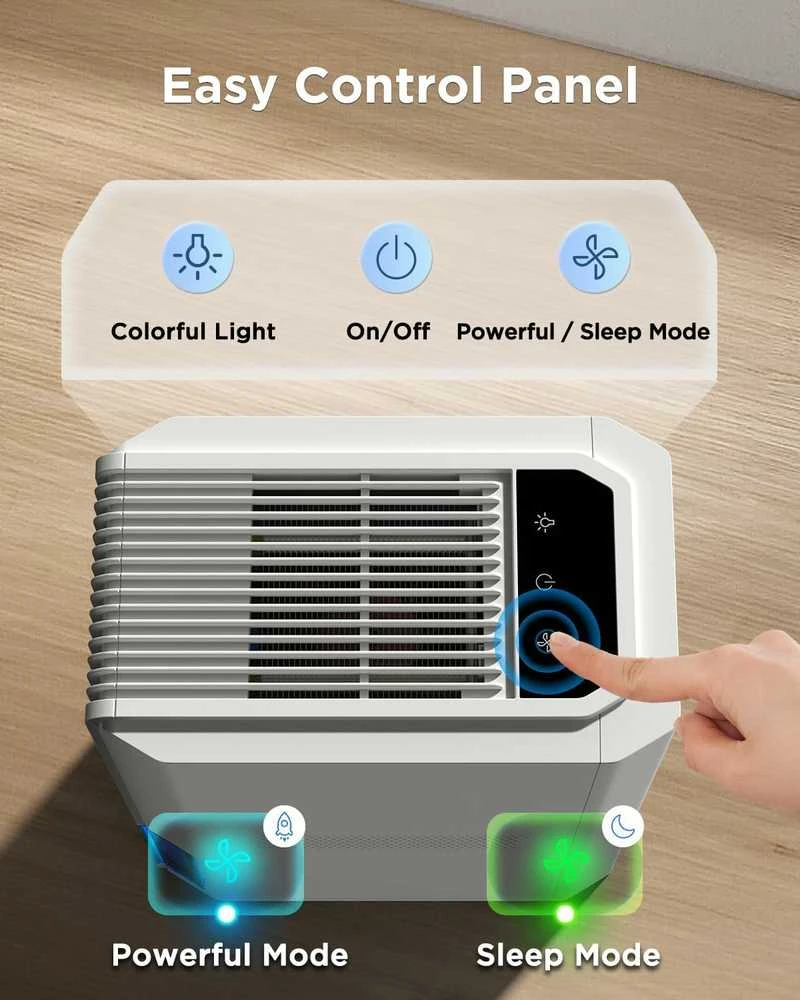 EasyAcc Q22 oro sausintuvas, 2 l talpa, 85 W, tylus nešiojamas modelis