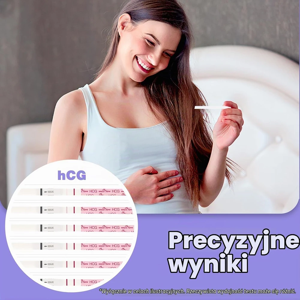 Easy@Home nėštumo testų juostelės ankstyvam nustatymui, 25 vnt., 10 mIU/ml, 43-5X4U-XVVA