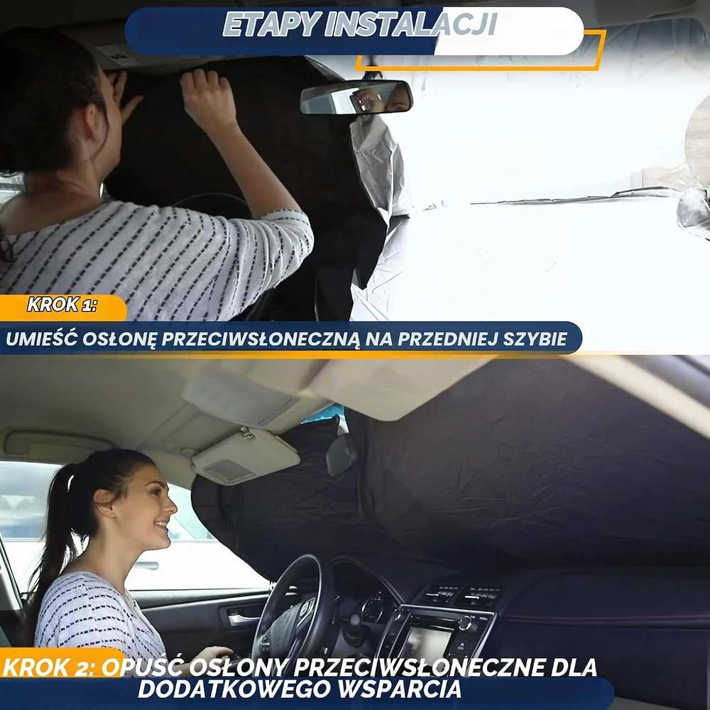 EcoNour automobilio priekinio stiklo apsauga nuo saulės UV 162 x 73,7 cm FBA_ECO15080SunShade