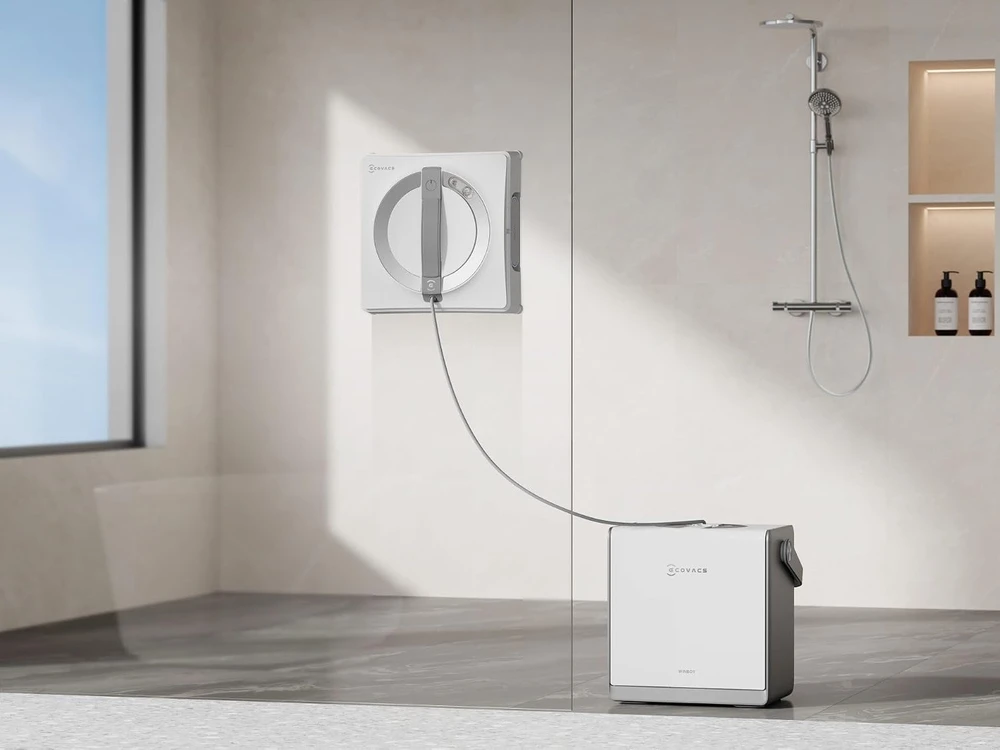 Langų valymo robotas Ecovacs Winbot W2 PRO OMNI, Baltas