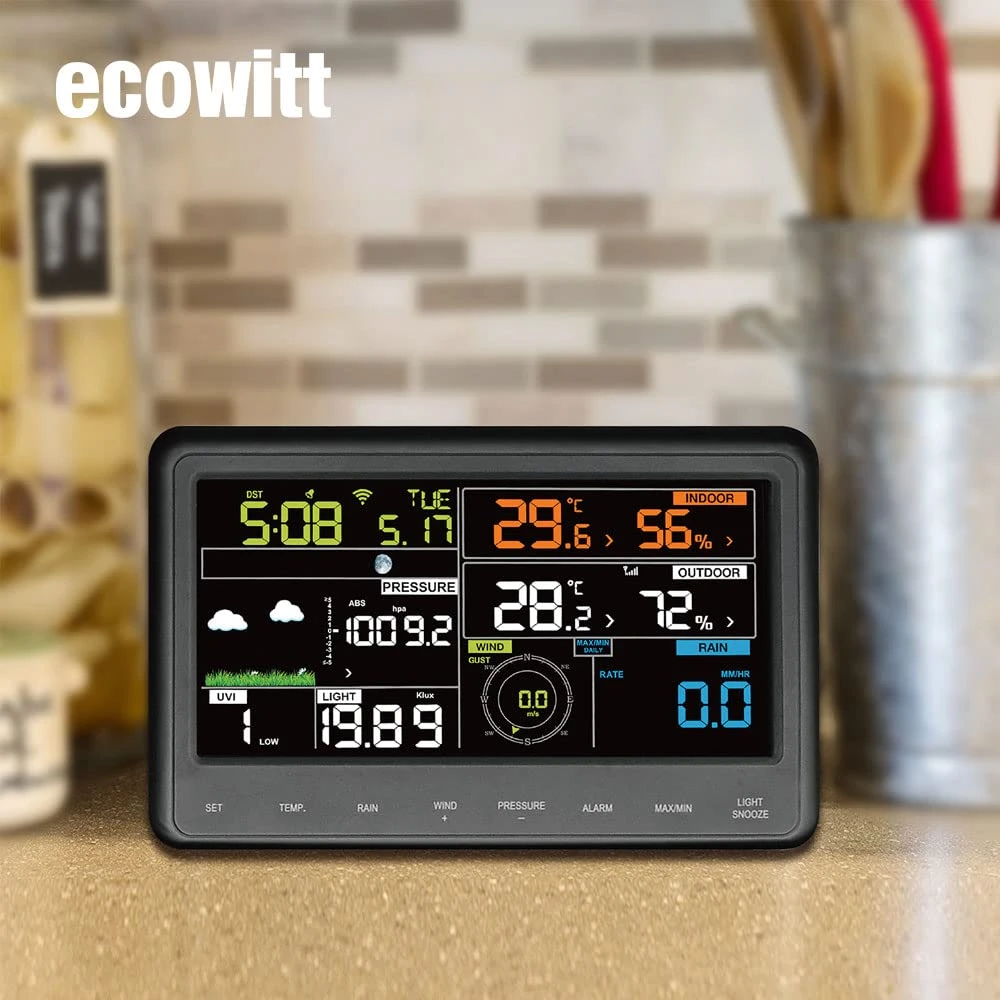 ECOWITT belaidė meteorologinė stotis su 7 viename jutikliu ir Wi-Fi WS2910_DE-N