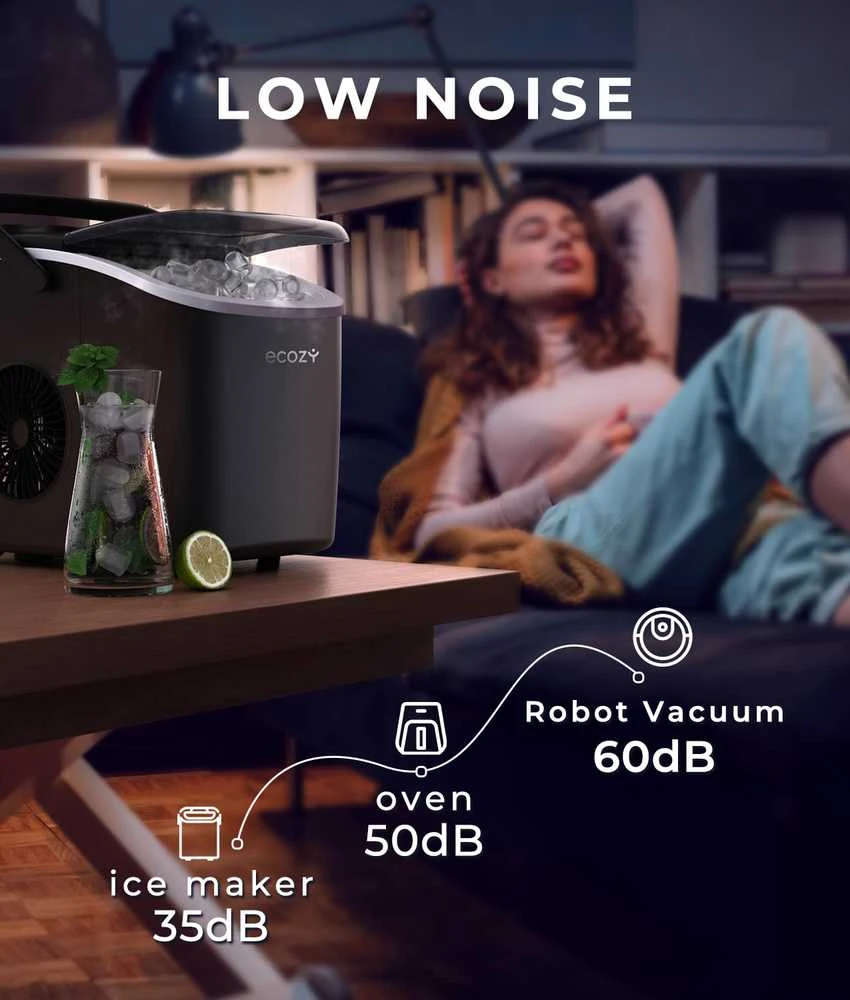 ecozy ledo kubelių gaminimo aparatas, 12 kg per 24 h, 2 dydžių kubeliai, automatinis valymas, IM-BS260C
