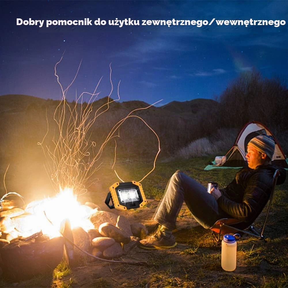 Edasion įkraunamas LED darbo prožektorius 30 W, 2000 lm, IP65 W840