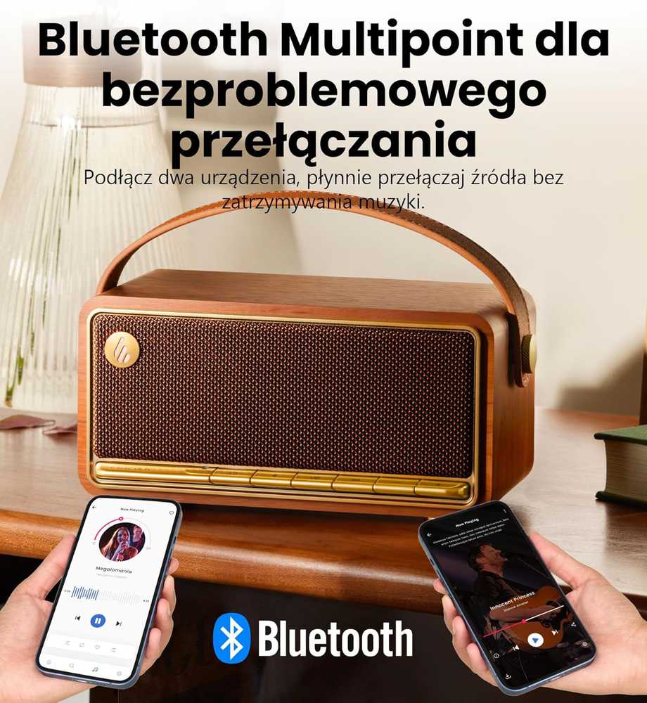 Edifier belaidė Bluetooth kolonėlė 40 W Hi-Res garsas, 19h veikimas, MP330