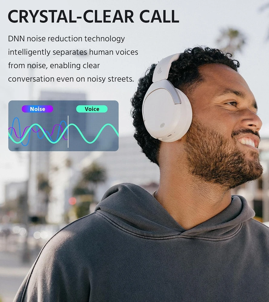 Edifier W830NB Bluetooth Ausinės sand baltas retail