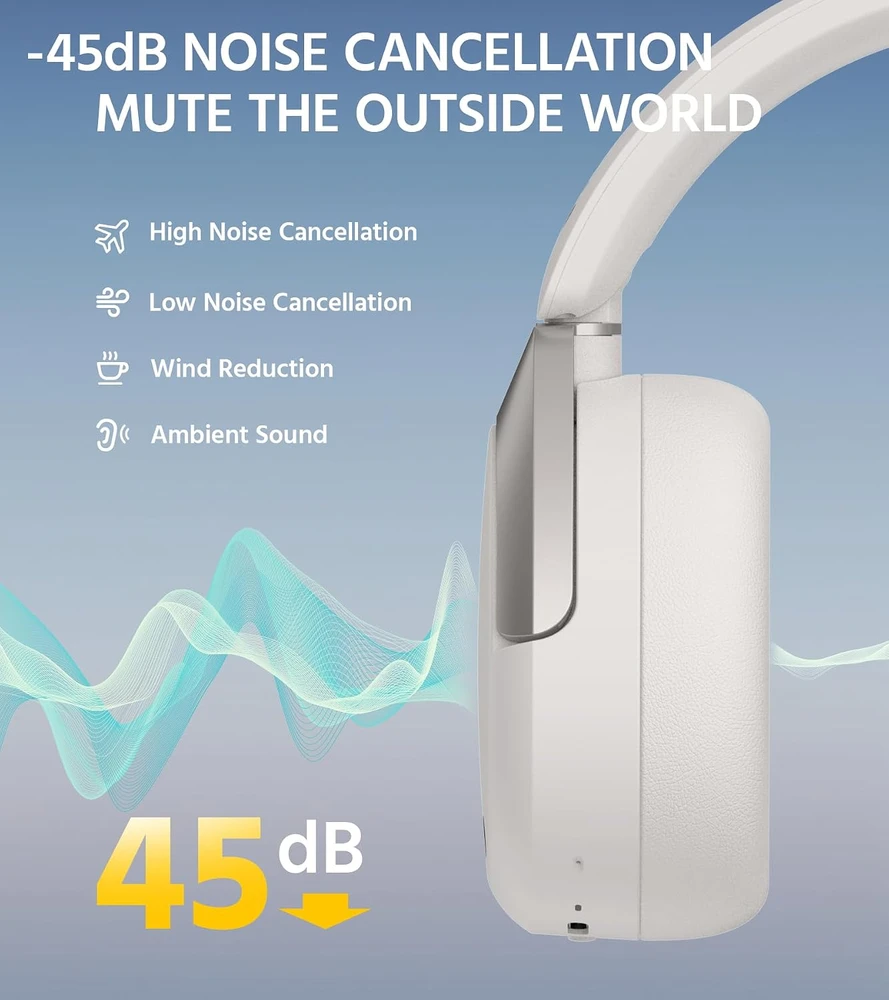 Edifier W830NB Bluetooth Ausinės sand baltas retail