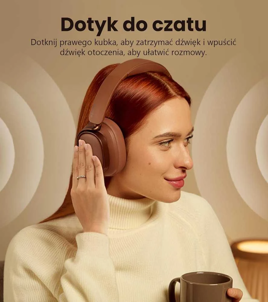 Edifier belaidės ausinės su aktyvia triukšmo slopinimo sistema, Bluetooth 5.4, Hi-Res, LDAC, ES850NB