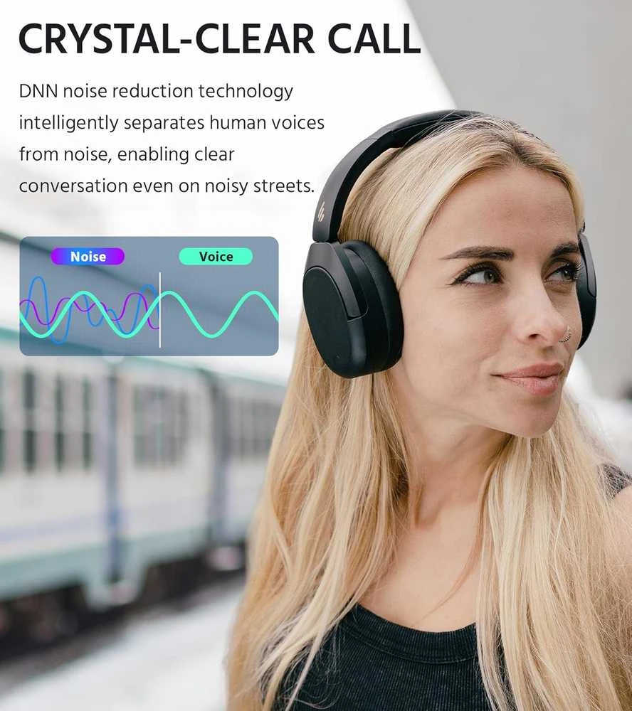 Edifier belaidės ausinės su ANC, 94 h akumuliatoriumi, LDAC Hi-Res, Bluetooth 5.4, W830NB