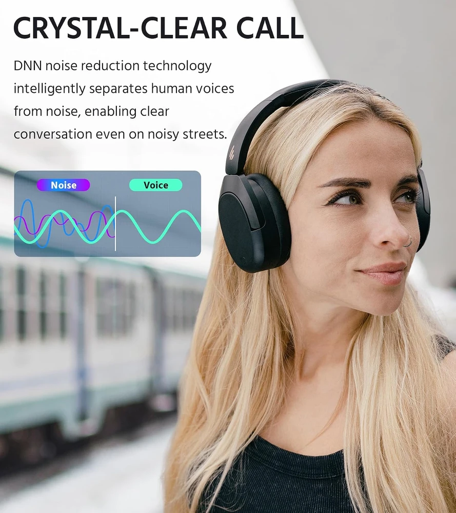 Edifier belaidės ausinės su ANC, 94 h akumuliatoriumi, LDAC Hi-Res, Bluetooth 5.4, W830NB