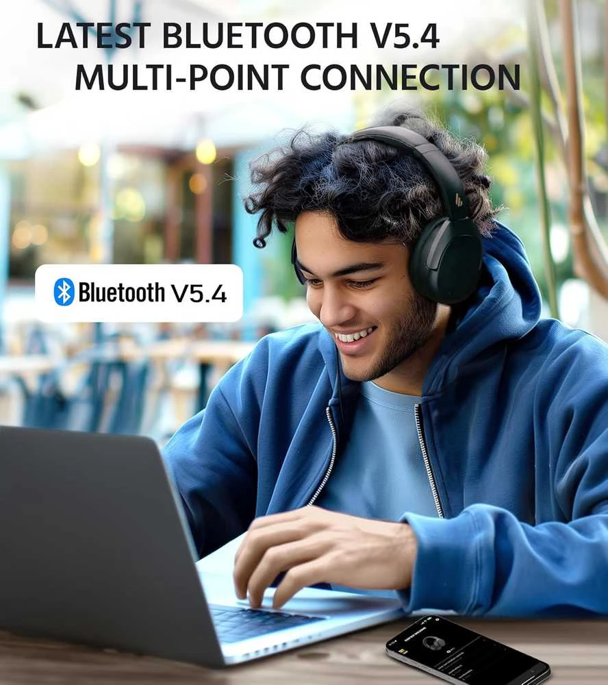 Edifier belaidės ausinės su ANC, 94 h akumuliatoriumi, LDAC Hi-Res, Bluetooth 5.4, W830NB