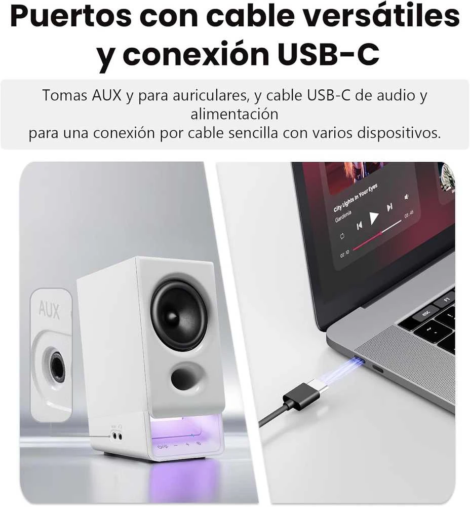 Kompiuterio kolonėlės Edifier kompiuterinės kolonėlės Bluetooth 6.0, USB, 2.75 colio pilno diapazono garsiakalbiai, 5 W, R20BT
