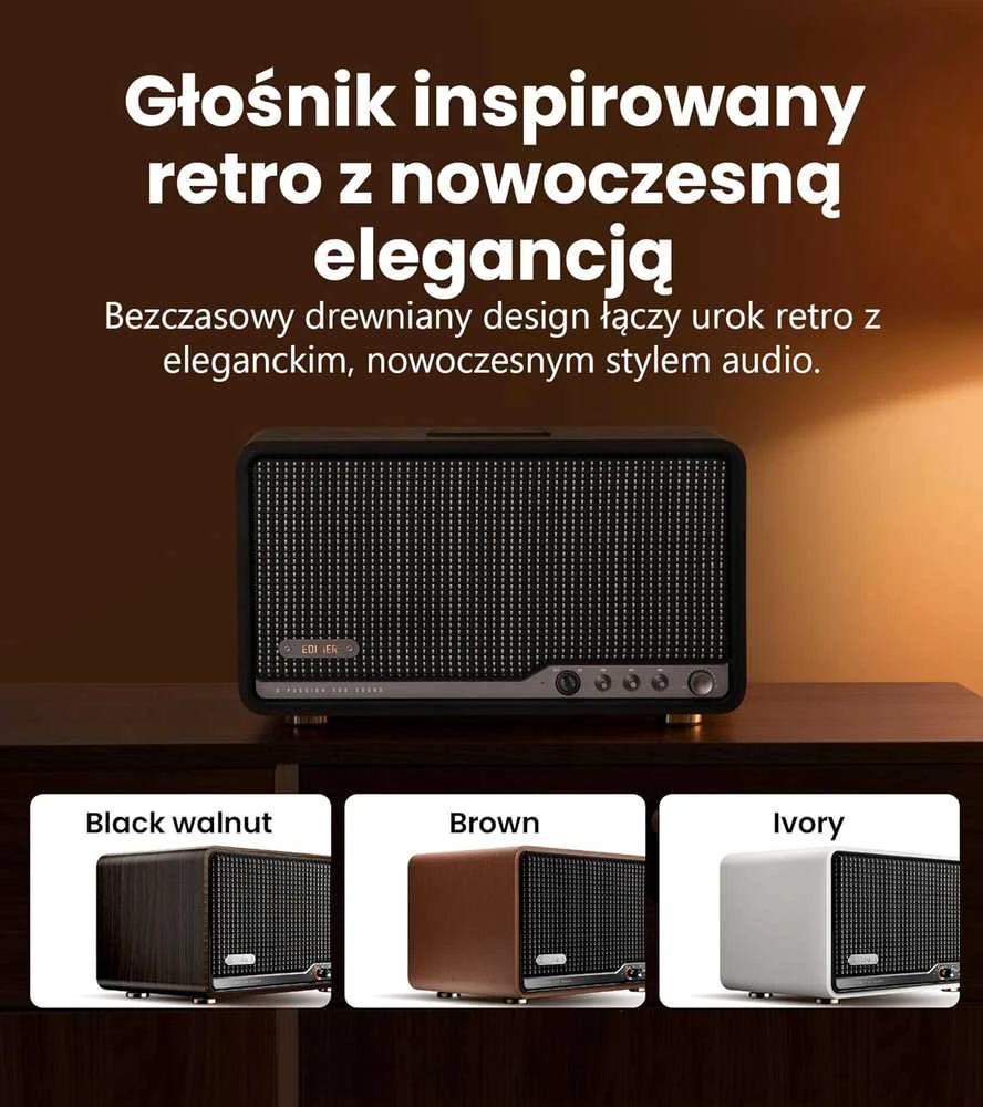 Kompiuterio kolonėlės Edifier lentyniniai garsiakalbiai S300, 80 W RMS, Bluetooth 5.4, Wi-Fi, USB-C, juodas riešutas