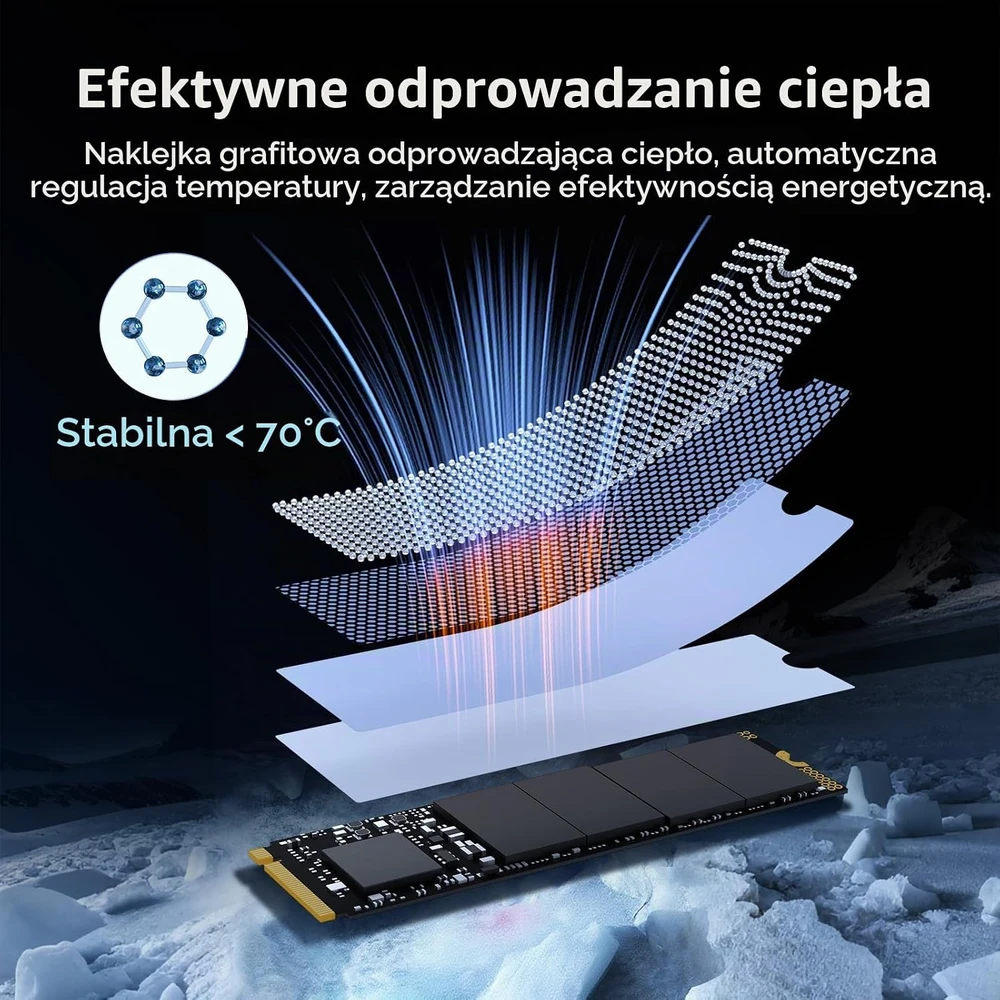 Ediloca vidinis 1 TB M.2 2280 NVMe SSD, PCIe 4.0, iki 7100 MB/s, EN880E