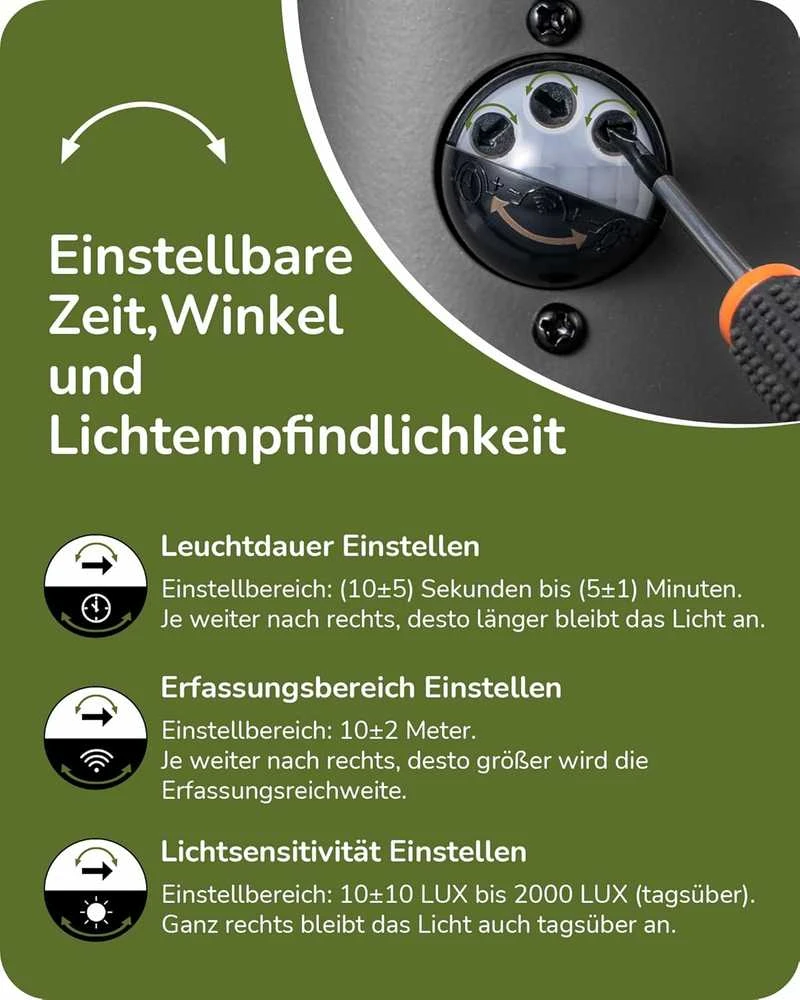 EDISHINE išorinė sieninė lempa su judesio jutikliu, E27 lizdas, IP44, aliuminis ir grūdintas stiklas, juoda, KH1845-E27+SEN