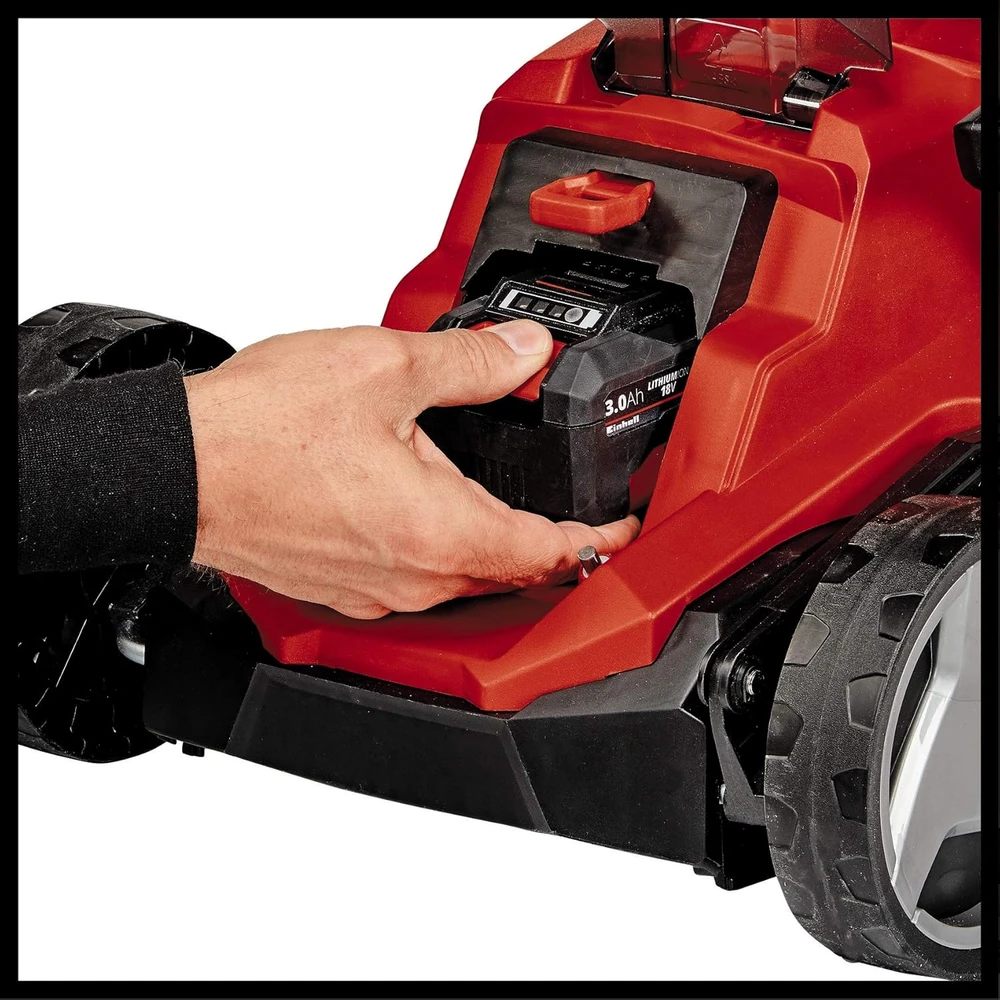 Einhell vejapjovė su akumuliatoriumi, 33 cm pjovimo plotis, 4,0 Ah baterija, automatinis valdymas