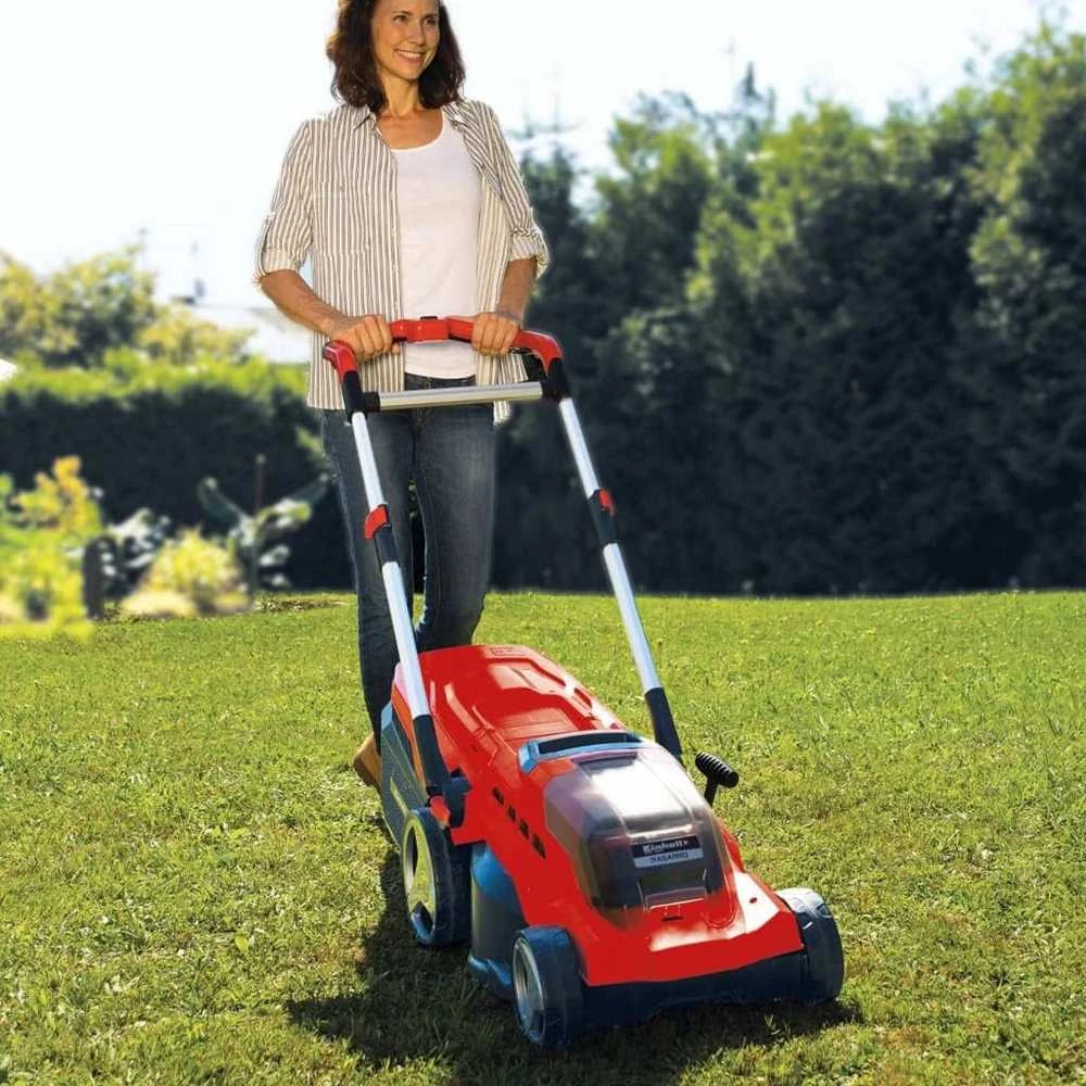 Einhell akumuliatorinė vejapjovė RASARRO 36/38, 2x18V, 2x4.0Ah