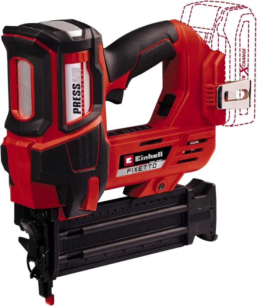 Akumuliatorinis kabių pistoletas Einhell FIXETTO 18/50 N Solo; 18 V (be akumuliatoriaus ir pakrovėjo)