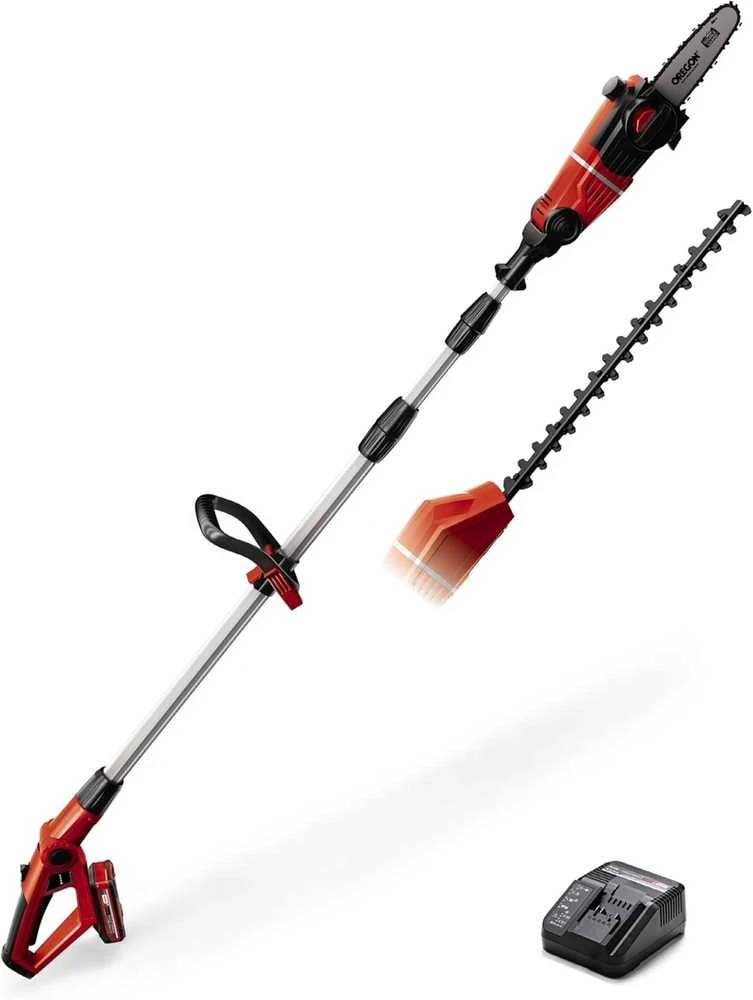 Akumuliatorinė aukštapjovė - gyvatvorių žrklės Einhell GE-HC 18 LI T Kit