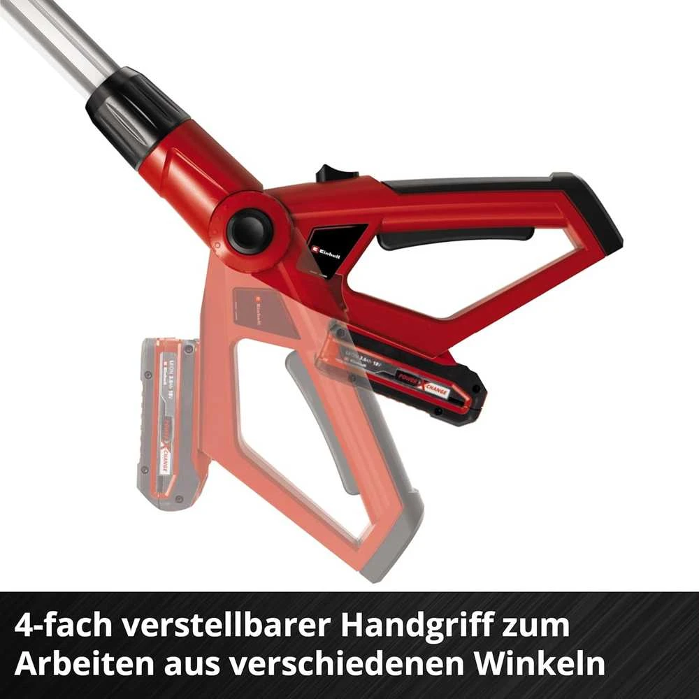Akumuliatorinė aukštapjovė - gyvatvorių žrklės Einhell GE-HC 18 LI T Kit