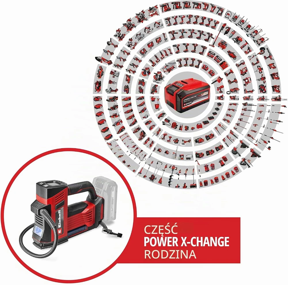 Einhell akumuliatorinis oro kompresorius 18 V, 11 bar, CE-CC 18/23 D Li-Solo