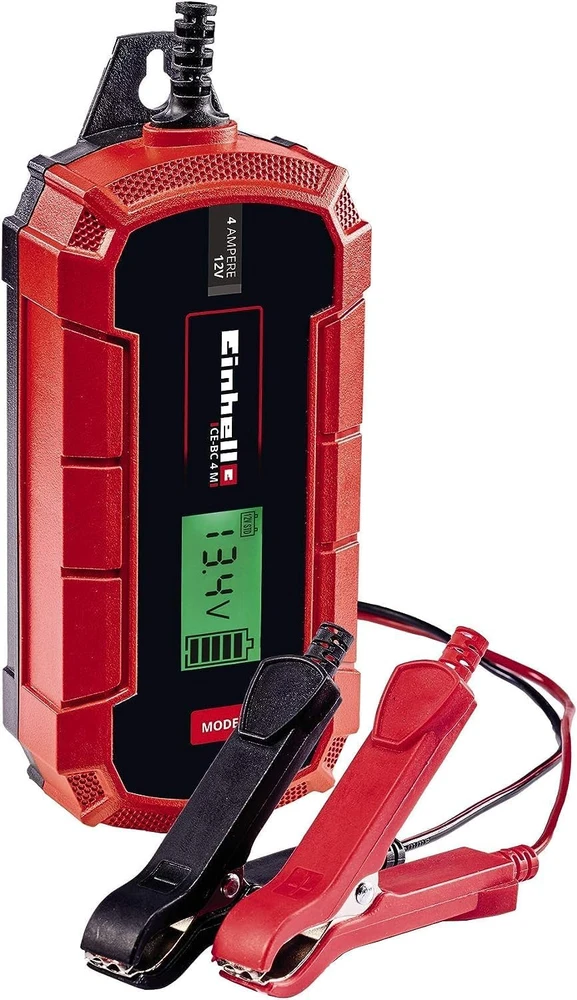 Akumuliatorių Įkroviklis - Einhell CE-BC 4 M 12V 4A LCD Raudonas