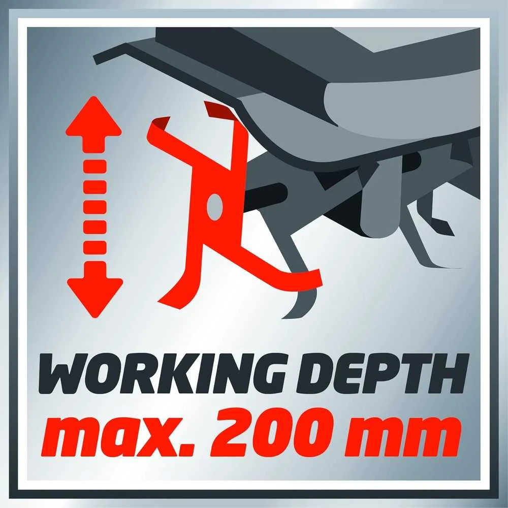 Einhell elektrinė freza 750 W, 230 V, 30 cm darbinis gylis, 3431050