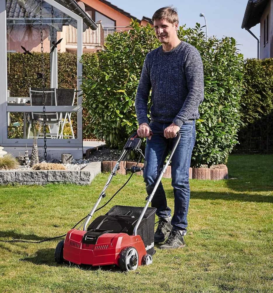 Einhell GC-SA 1231/1 lawn scarifier 1200 W 28 L Juodas, Raudona