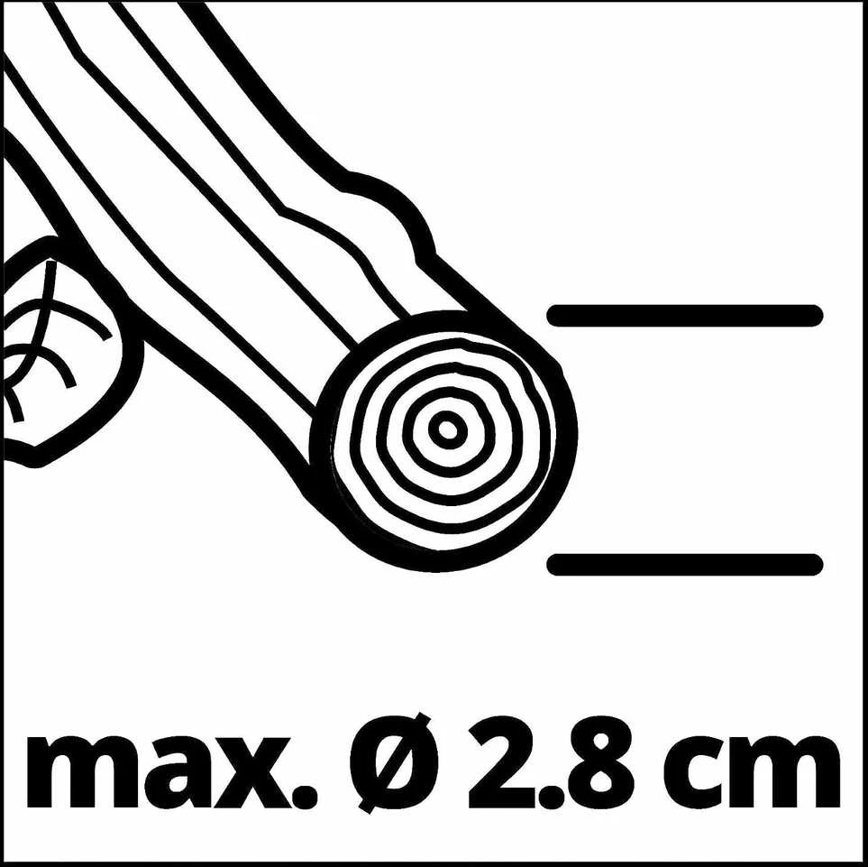 Einhellakc Akumuliatorinis sekatorius EINHELL GE-LS 18 LI Solo, 18 V, 28 mm, be akumuliatoriaus