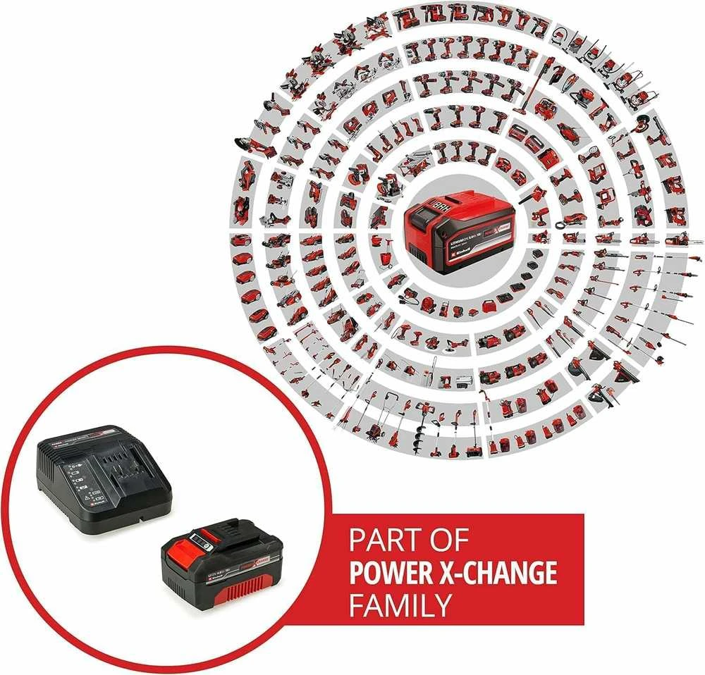 Einhell akumuliatoriaus ir kroviklio rinkinys 18V 4,0 Ah Power X-Change