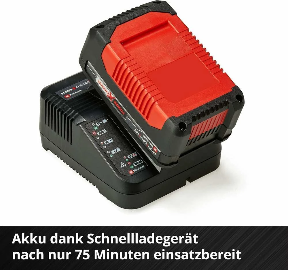 Einhell akumuliatoriaus ir kroviklio rinkinys 18V 4,0 Ah Power X-Change