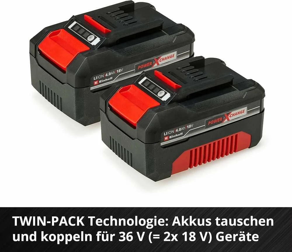 Einhell akumuliatoriaus ir kroviklio rinkinys 18V 4,0 Ah Power X-Change