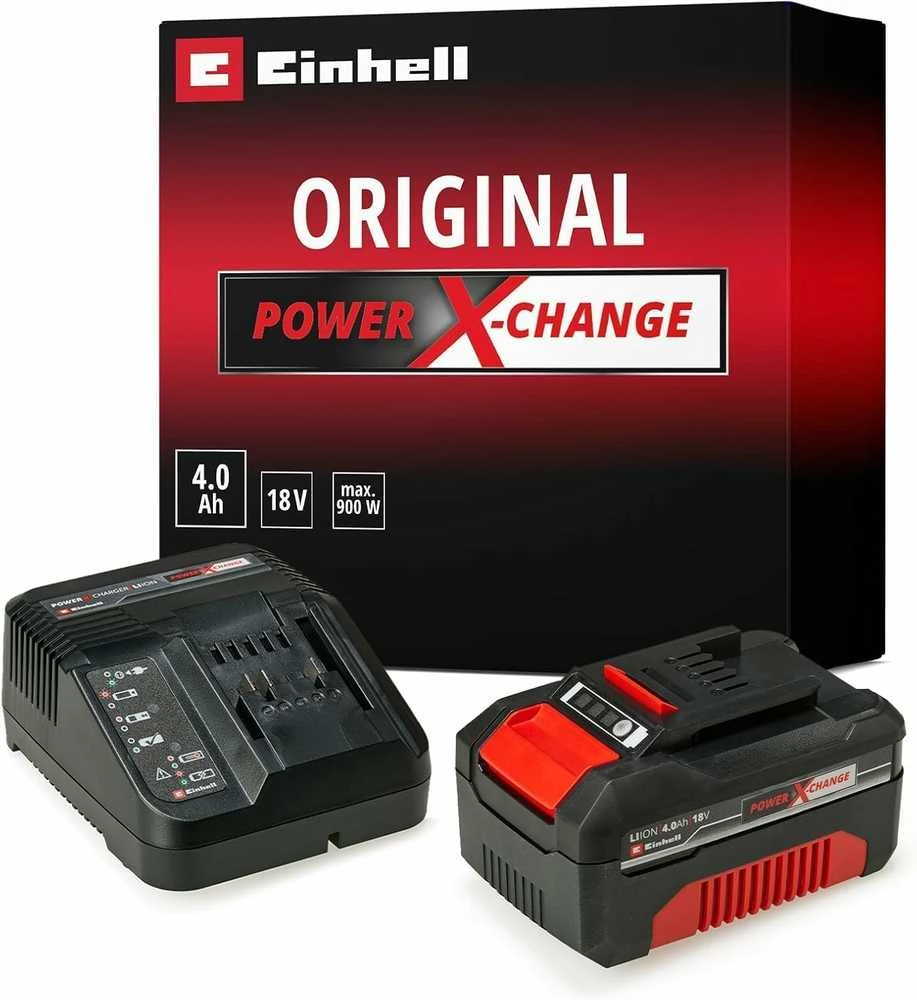 Einhell akumuliatoriaus ir kroviklio rinkinys 18V 4,0 Ah Power X-Change