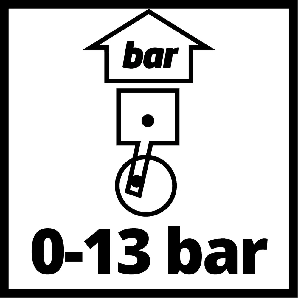 Einhell skaitmeninis padangų slėgio matuoklis 0–13 bar su 40 cm žarna 4133115
